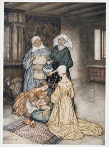 Had ik niet vier of vijf vrouwen die me ooit verzorgden? illustratie uit William Shakespeares De Storm, uitgegeven 1926