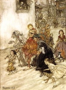 Illustratie voor Moeder de Gans door Arthur Rackham