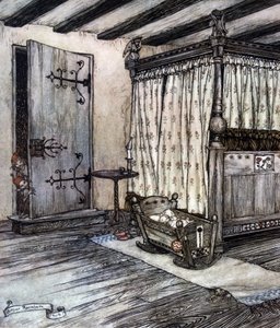 Illustratie door Arthur RACKHAM (1867-1939) voor De Droom van een Zomernacht door William SHAKESPEARE door Arthur Rackham