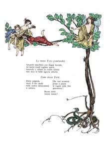 Illustratie voor De Droom van een Zomernacht door William Shakespeare door Arthur Rackham