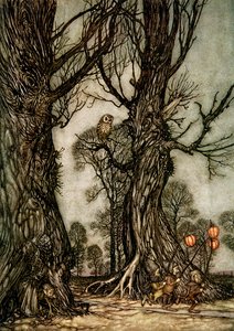 Peter Pan in Kensington Gardens door Arthur Rackham