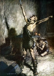 Siegfried door Arthur Rackham