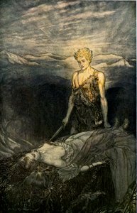 Siegfried door Arthur Rackham