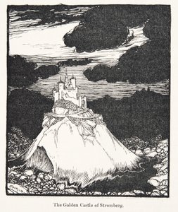 Het Gouden Kasteel van Stromberg, uit De Sprookjes van de Gebroeders Grimm, uitgegeven 1909 door Arthur Rackham