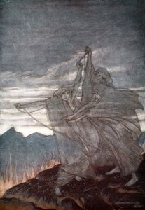 De Nornen verdwijnen, 1924 door Arthur Rackham
