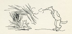 De Drie Kleine Biggetjes door Arthur Rackham