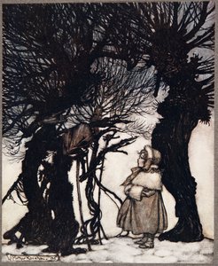 Ze waarschuwden haar .., uit Peter Pan in Kensington Gardens door J M Barrie (1860 - 1937), pub. 1906 door Arthur Rackham