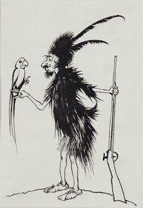Ting-a-Ting Tang Arme Oude Robinson Crusoe door Arthur Rackham