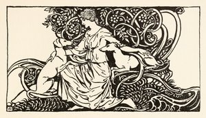 Tuiren met Bran en Sceólan, uit The Birth of Bran in Irish Fairy Tales