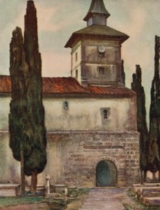 Baskenland: Kerk in Itxassou door Arthur Romilly Fedden