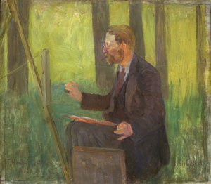 Thomas Herbst (1848-1915) aan het werk