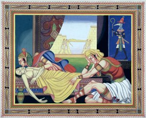 De Zevende Plaag van Egypte door Arthur Szyk
