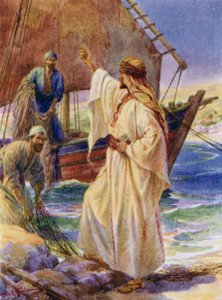 Jezus roept Petrus en Andreas