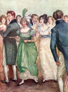 Illustratie voor Northanger Abbey door Jane Austen door Arthur Wallis Mills