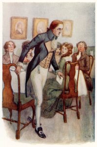 Illustratie voor Trots en Vooroordeel door Jane Austen door Arthur Wallis Mills