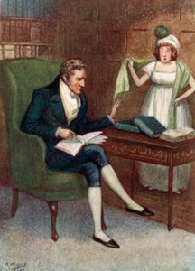 Illustratie voor Trots en Vooroordeel door Jane Austen