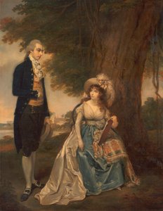 Mr. en Mrs. Fraser door Arthur William Devis