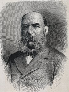 AMADOR DE LOS RIOS, Jose (1818-1878). Engelse historicus en semitisch. La Ilustracion Espanola y Americana. Gravure.