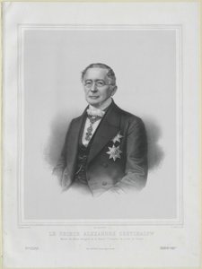 Aleksandr Michajlovitsj graaf Gortsjakov door Artist Unknown