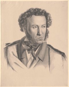 Alexander Sergejevitsj Poesjkin door Artist Unknown