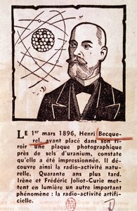 BECQUEREL Antoine Henri Frans ingenieur, natuurkundige, Nobelprijswinnaar: Portret (tekening) door Artist Unknown