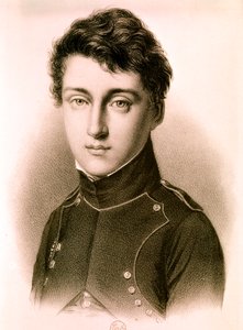 CARNOT Sadi Nicolas Léonard, Frans werktuigbouwkundig ingenieur, natuurkundige: Portret op 17-jarige leeftijd (ets) door Artist Unknown