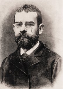 CLARIN, Leopoldo Alas y Urena, ook wel genoemd (1852-1901). Spaanse schrijver. Gravure door Artist Unknown
