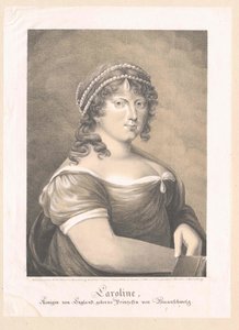 Caroline Amalie van Brunswijk-Wolfenbuettel, door Artist Unknown