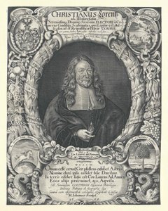 Christian Lorenz Adlershelm (afdruk) door Artist Unknown