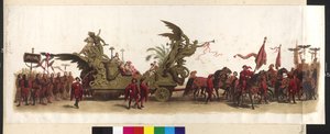 Koets van de Makart-Festzug (Parade voor het zilveren jubileum van Franz Josef en Elisabeth) op 27 april 1879 in Wenen door Artist Unknown