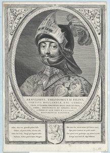 Graaf van Holland Arnulf II door Artist Unknown