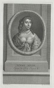 Hertogin van York Anne Hyde (prent) door Artist Unknown