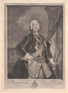 Keurvorst van Saksen Frederik August II door Artist Unknown
