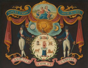 Emblemen voor Koninklijke Kroonloge nr. 22