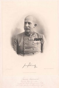 Franz Baron Schoenaich door Artist Unknown