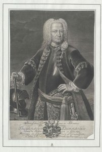 Frederik Eberhard graaf Hohenlohe-Kirchberg door Artist Unknown