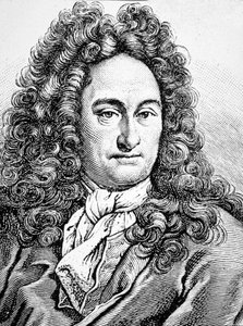 G W Leibniz Gottfried Wilhelm (gravure)