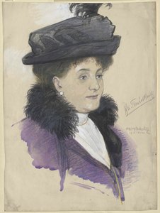 Gabriele prinses Lobkowitz door Artist Unknown