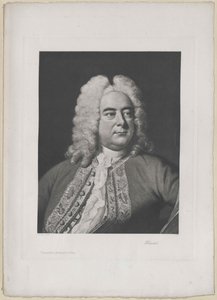 Georg Friedrich Haendel (druk) door Artist Unknown