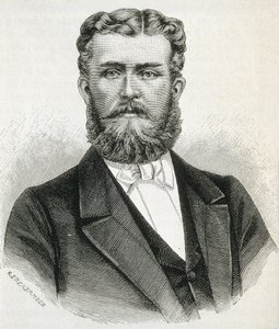 HOHENZOLLERN-SIGMARINGEN, Leopold (1835-1905). Broer van koning Carol I van Roemenië en vader van de toekomstige koning Ferdinand van Roemenië. Gravure