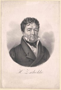 Heinrich Zschokke (prent) door Artist Unknown