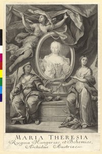 Heilige Romeinse keizerin Maria Theresia door Artist Unknown