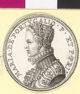 Infanta van Portugal Maria door Artist Unknown