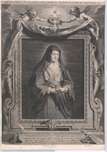 Infanta van Spanje Isabella Clara Eugenia door Artist Unknown