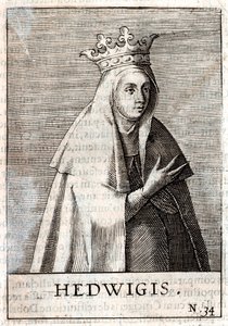 Jadwiga van Polen (gravure) door Artist Unknown