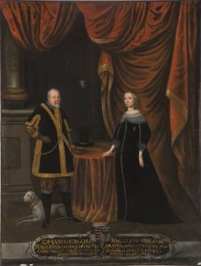 Jean Georges I van Saksen en Madeleine Sibylle van Pruisen (olieverf op doek)
