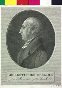 Johann Gottfried Ebel door Artist Unknown