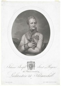 Johann count of Liechtenstein door Artist Unknown
