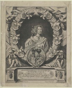 Johanna Margaretha von Lorenz-Adlershelm (afdruk) door Artist Unknown