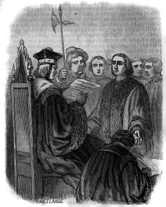 Vonnis van Jacques Coeur, een Franse zakenman die in 1451 werd gearresteerd voor ambtsmisdrijven, veroordeeld werd tot gevangenisstraf en zijn bezittingen in beslag nam. door Artist Unknown